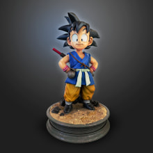 Goku - GT. Un proyecto de 3D, Diseño de personajes, Animación 3D, Diseño de personajes 3D y Diseño digital de Renato Sauri - 11.02.2020