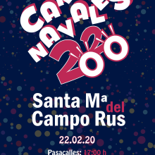 Cartel Carnaval 2020. Graphic Design project by Natalia Araque Laosa - 02.11.2020
