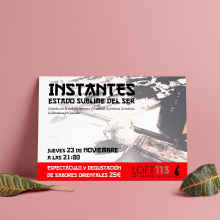 Cartel instantes. Un proyecto de Diseño gráfico y Diseño de carteles de Luis Alfonso Herrera Diez - 12.02.2020
