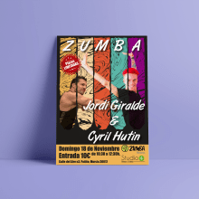 Cartel Zumba Mastercalss. Un proyecto de Diseño gráfico y Diseño de carteles de Luis Alfonso Herrera Diez - 12.02.2020