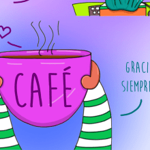 Café .... Traditional illustration, Digital Illustration, and Children's Illustration project by alehueso99 - 02.17.2020