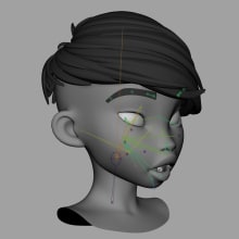 Prueba de deformación facial. Un proyecto de Rigging, Animación de personajes y Animación 3D de Iker J. de los Mozos - 18.02.2020