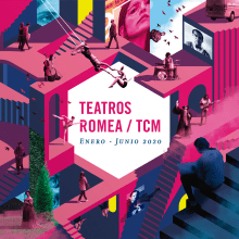 Teatros Romea / TCM. Enero-Junio 2020.. Traditional illustration, Editorial Design, and Graphic Design project by ZRVK - 02.01.2020