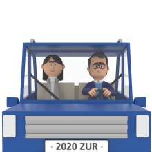 Zurich — Pero mira como viene. Character Animation, and 3D Animation project by Toni Dominguez - 12.20.2019