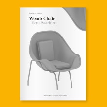 Womb Chair. 3D, Design editorial, Design e fabricação de móveis, Design de produtos, e 3D Design projeto de Carmen Pérez - 10.01.2019