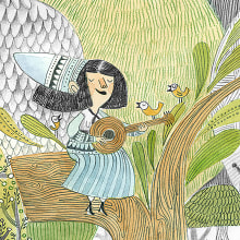Jardín de Lana/ Microrelato silente. Illustration, and Children's Illustration project by Paula Bossio - 04.01.2016