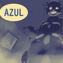 AZUL, cómic corto Ein Projekt aus dem Bereich Traditionelle Illustration, Comic, Zeichnung und Skript von Aitor Peñaranda - 05.03.2020