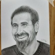 Serj Tankian, Mi Proyecto. Un proyecto de Dibujo a lápiz de Isaí Granados Cano - 06.03.2020
