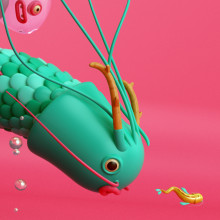 Corre pez, corre.. 3D projeto de Jorge González Molinero - 09.03.2020