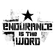 Endurance is the word. Lettering, Printing, H, and Lettering project by Javier Piñol - 06.10.2018