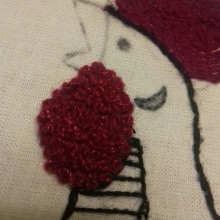 Técnicas de bordado: ilustrando con hilo y aguja (Gallo en almohada). Embroider project by yaxmin - 03.12.2020