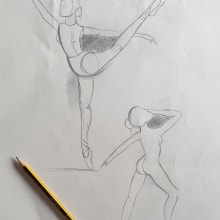 Movimiento Gestual - Anatomía Humana Masculina y Femenina . Desenho a lápis, e Desenho artístico projeto de Natalia Osuna Pérez - 22.03.2020