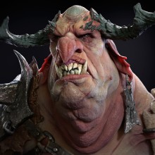 Troll bust. 3D, 3D Modeling, and 3D Character Design project by Juan Novelletto - 03.16.2020
