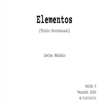Elementos (Version 0). Creativit, and Script project by Javier Búrdalo - 03.23.2020
