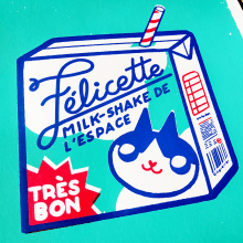 Serigrafía y camiseta Felicette. Design de personagens, e Serigrafia projeto de Ángela Alcalá Alcalde - 03.11.2019