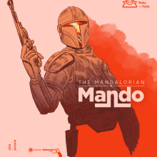 The Mandalorian - Fan Art. Un proyecto de Ilustración tradicional e Ilustración digital de Mario Molina - 25.03.2020