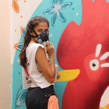 Mi Proyecto del curso: Urban art: de la ilustración digital al mural de gran escala @tintasrojas. Un proyecto de Ilustración tradicional de Stephanie Rojas - 26.03.2020
