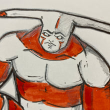 Mi Proyecto del curso: Ilustración para cómics: anatomía de un superhéroe . Un proyecto de Ilustración tradicional de nicolás gonzález - 26.03.2020