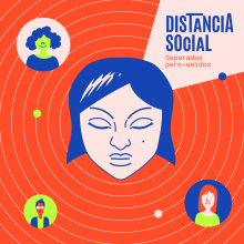 Distancia Social. Un proyecto de Ilustración tradicional de Mario Molina - 26.03.2020