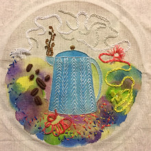 Mi Proyecto del curso: Técnicas básicas de bordado y acuarela. Arts, Crafts, Watercolor Painting, and Embroider project by Lily Portius Yáñez - 03.27.2020