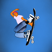 sk8. Traditional illustration, Drawing, and Digital Drawing project by gonzalo - 03.17.2020