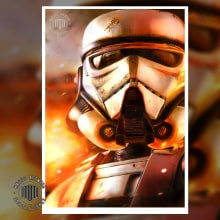 Patrol Trooper - Ilustraciòn . Drawing, Realistic Drawing, and Artistic Drawing project by Mariano Mattos - 03.27.2020