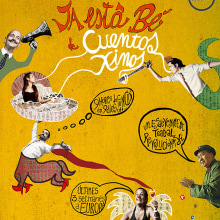 Cartel - Ja està bé de Cuentos Xinos - teatro. Un proyecto de Collage, Diseño de carteles e Ilustración digital de Melissa Paolini K. - 18.07.2014