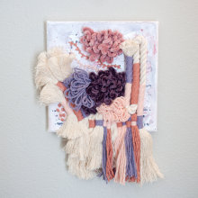 My project in Embroidered Tapestry Creation course. Bordado, e Tecido projeto de hello - 29.03.2020