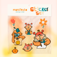 Sticker set. Un proyecto de Animación, Animación de personajes y Animación 2D de Orlando Korzo - 30.03.2020