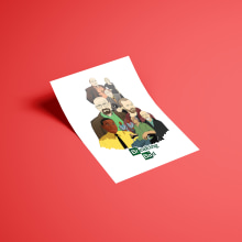 Ilustración Breaking Bad. Un proyecto de Ilustración tradicional, Ilustración vectorial, Ilustración digital e Ilustración de retrato de Guillermo García - 31.03.2020