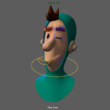 Mi Proyecto del curso: Rigging: articulación facial de un personaje 3D :D. Un proyecto de 3D, Animación, Animación 3D, Creatividad, Diseño de personajes 3D, Diseño 3D, Diseño de apps y Desarrollo de apps de Luis Palacios - 31.03.2020