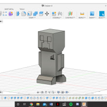 Mi Proyecto del curso: Crepeer videojuego Minecraft + estilo propio. Un proyecto de 3D y Animación de personajes de Adrian Gonzalez Navarro - 31.03.2020