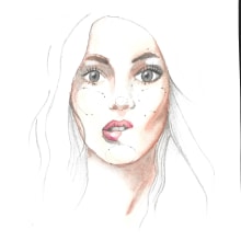 My project in Illustrated Portrait in Watercolor course. . Un proyecto de Pintura a la acuarela e Ilustración de retrato de Priscilla Umhauer - 01.04.2020