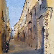 Lecce. Un proyecto de Pintura e Ilustración arquitectónica de Ekaterina Chistiakova - 01.04.2020