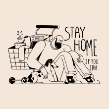 Stay Home. Un proyecto de Ilustración tradicional de Matheus Costa - 03.04.2020