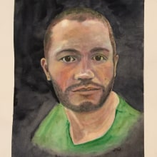 My project in Artistic Portrait with Watercolors course. Un proyecto de Brush Painting de Jacqueline - 04.04.2020