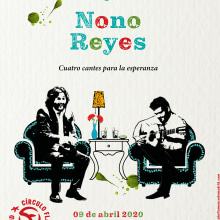 Antonio Reyes y Nono Reyes. Círculo Flamenco de Madrid.. Poster Design project by María Artigas Albarelli - 04.06.2020