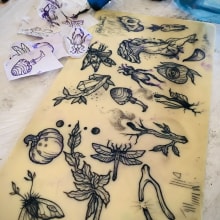 Mi Proyecto del curso: Tatuaje para principiantes. Un proyecto de Diseño, Ilustración tradicional y Diseño de tatuajes de Ana Rocamora Pascual - 06.04.2020