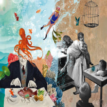 ¡Come Besugo!. Un proyecto de Collage, Ilustración digital y Composición fotográfica de Nuria González Fernández - 06.04.2020