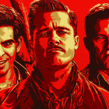 INGLOURIOUS BASTERDS. Traditional illustration, Vector Illustration, Digital Illustration, and Portrait Illustration project by Alex G. - 04.07.2020