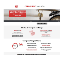 Web de Cerrajería en Malaga. Design, and HTML project by Antonio Gonzalez - 04.08.2020