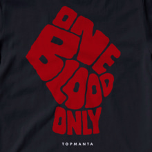 ONE BLOOD ONLY. Design, Traditional illustration, Art Direction, Graphic Design, T, pograph, Lettering, Digital Illustration, and Digital Lettering project by Adalaisa Soy - 06.20.2019