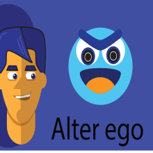 Alter ego. Traditional illustration, Stor, telling, and Graphic Humor project by enrique_christen2001 - 04.08.2020