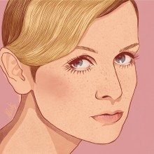 Twiggy. Traditional illustration, Fine Arts, Digital Illustration, Portrait Illustration, Realistic Drawing, and Digital Drawing project by Judith González - 04.08.2020