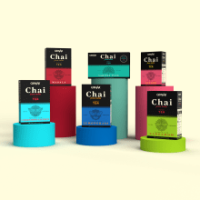 Packcaging design. Chai tea. Design, Traditional illustration, Graphic Design, Packaging, and Product Design project by FRANCISCO POYATOS JIMENEZ - 04.09.2020