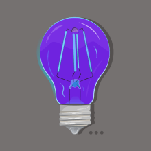 Purple light. Design, Ilustração tradicional e Ilustração digital projeto de Alice Millan - 09.04.2020