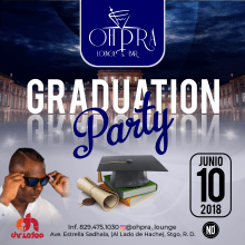 Ohpra Bar & Lounge : Graduation Party 👨‍🎓👩‍🎓🎓 Ein Projekt aus dem Bereich Design, Werbung und Grafikdesign von Nelson Cirineo - 21.12.2018