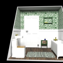Habitación_baño_clasic. 3D project by Jonathan Ponce de Haro - 04.10.2020