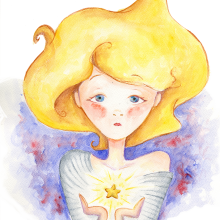 Stars. Traditional illustration, Drawing, Watercolor Painting, and Children's Illustration project by Raquel Barrajón Engenios - 04.11.2016
