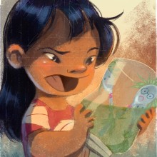 Lilo. Traditional illustration, and Digital Illustration project by Elysa Castro - 04.12.2020